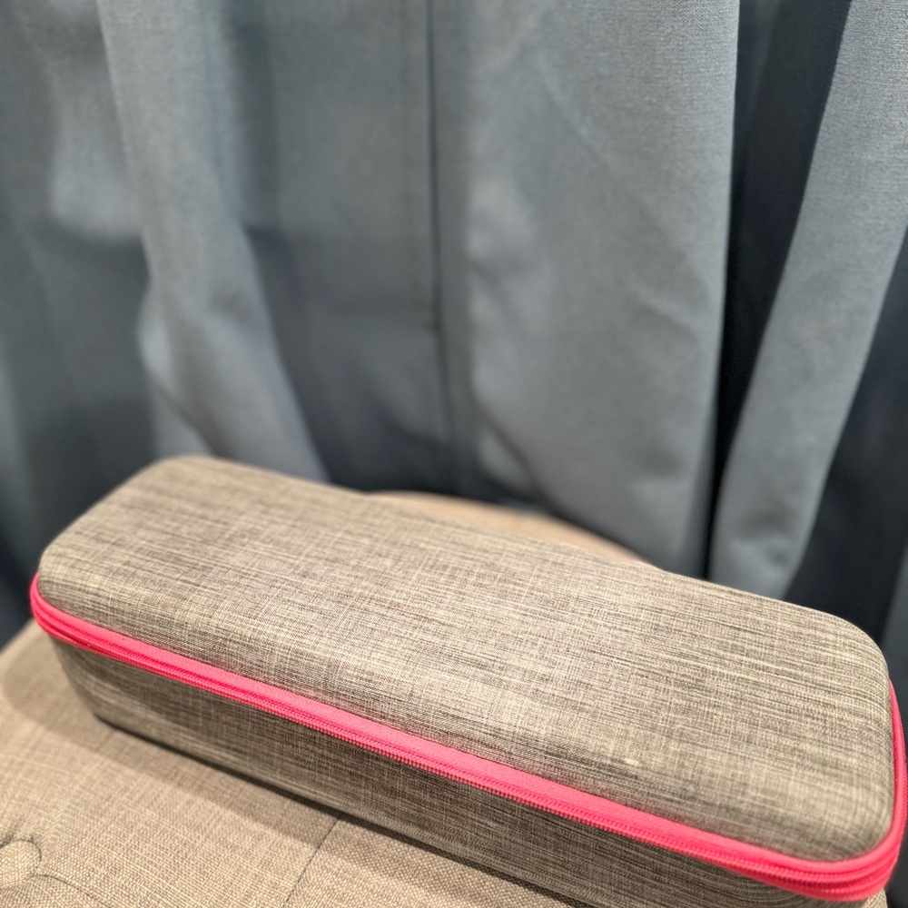 Gray and Pink hair equipment Organizer Case